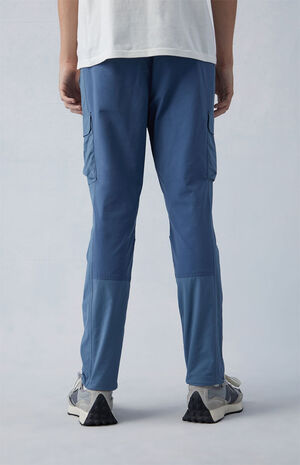 Eco Stretch Nylon Blue Slim Cargo Pants image number 4