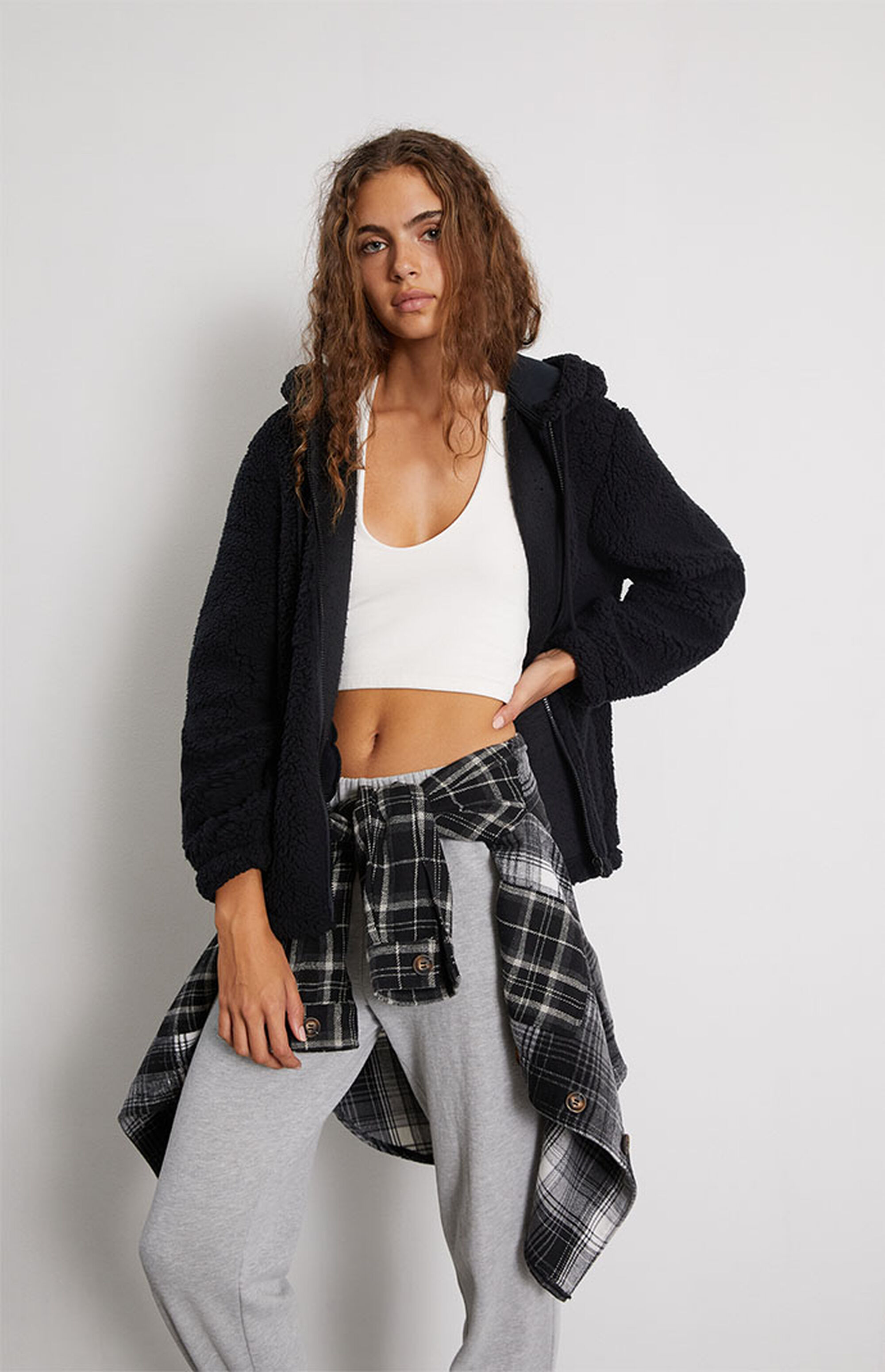 PacSun Sherpa Full Zip Hoodie | PacSun