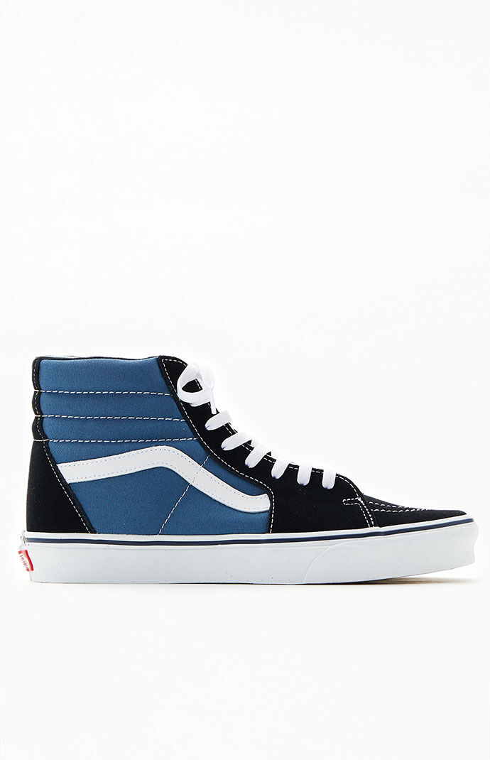 vans navy sk8 hi