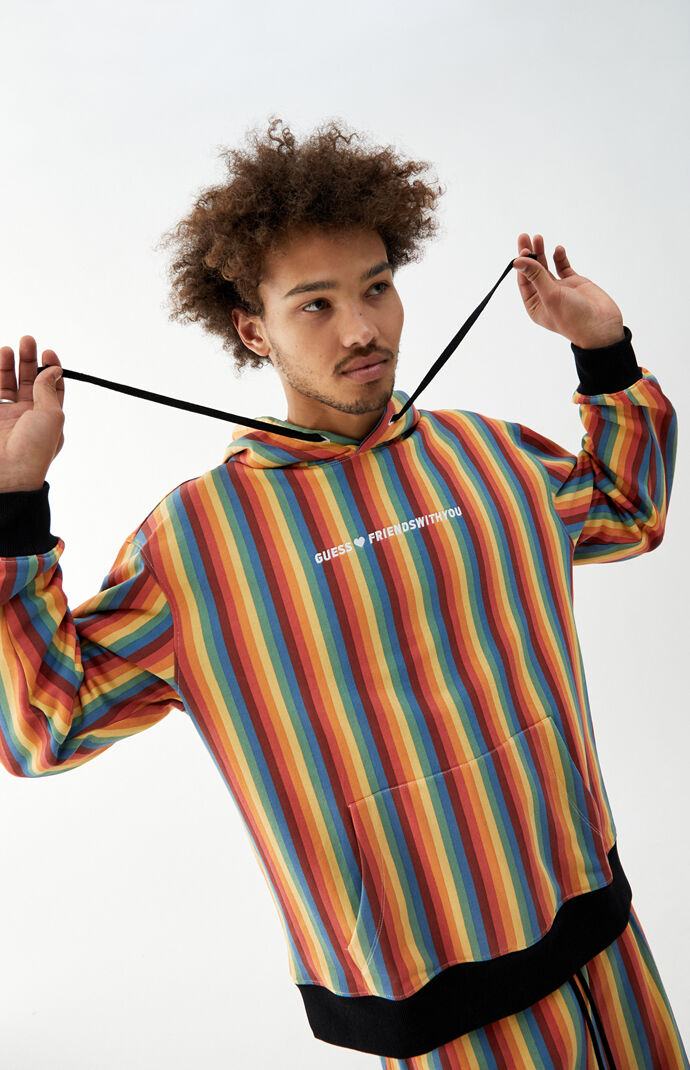x FriendsWithYou Striped Hoodie