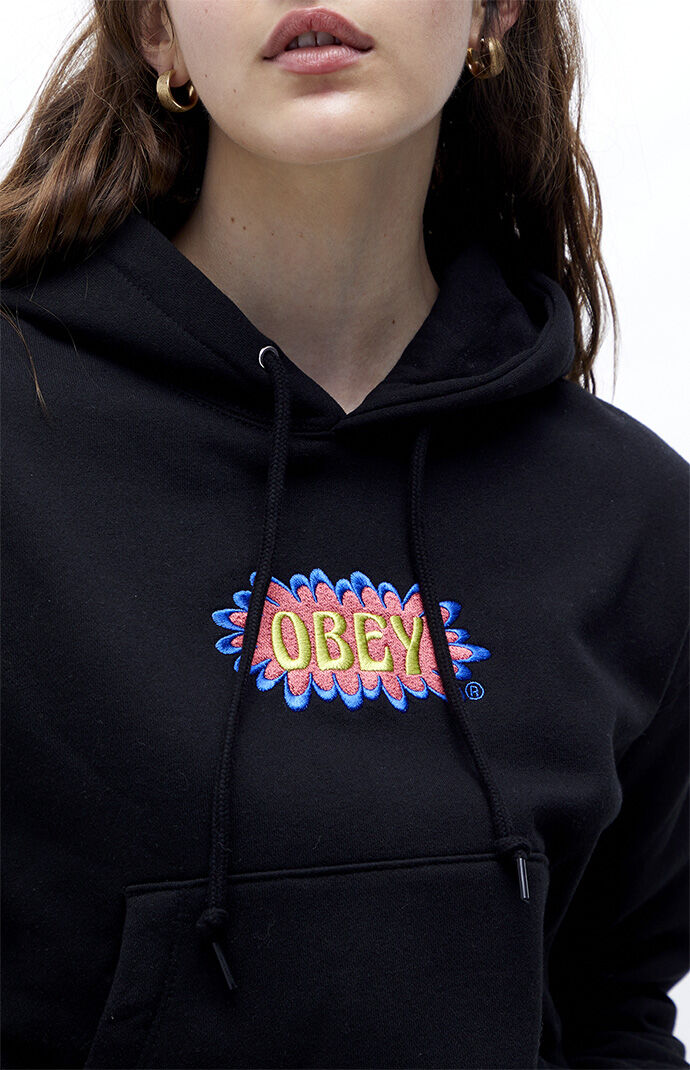 Obey cropped hoodie discount