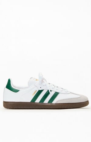 White & Green Samba OG Shoes