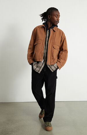 Eco Black Corduroy Carpenter Pants image number 1