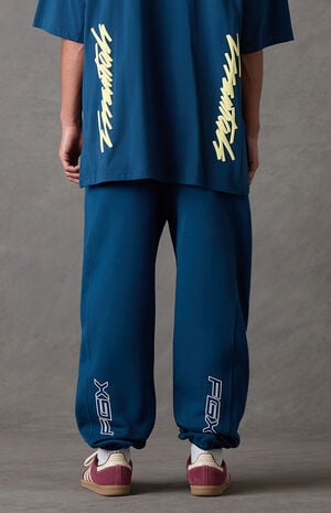 Blue Classic Moto Jogger Sweatpants image number 5