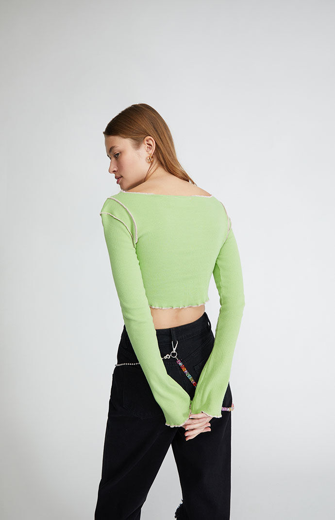 Daisy Street Seam Detail Long Sleeve Top | Foxvalley Mall