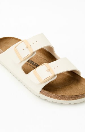 Women's Arizona Slide Sandal Cream image number 6