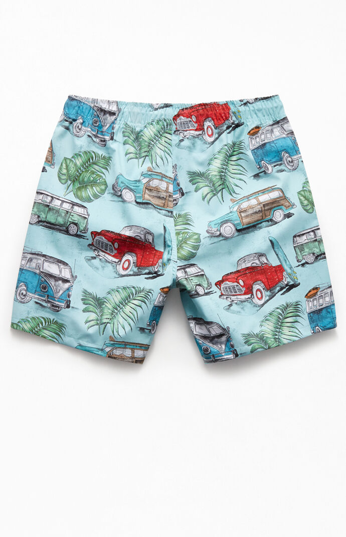 Classic Cars 17" Swim Trunks