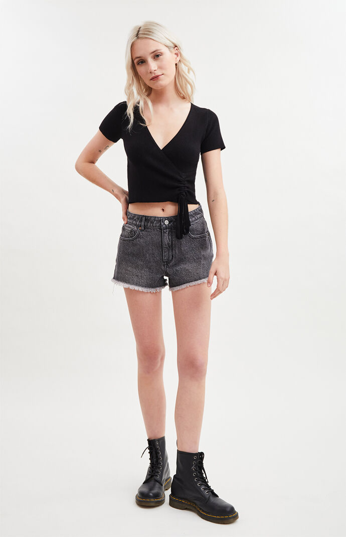 Cinch Surplice Top