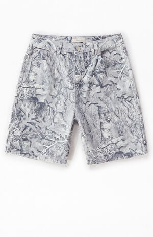 Backwoods Light Camo Tree Denim Baggy Shorts