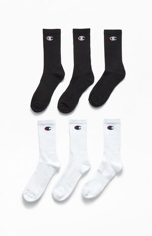 6 Pack Logo Crew Socks image number 2