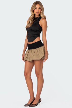 Liv Nylon Bubble Mini Skirt image number 3