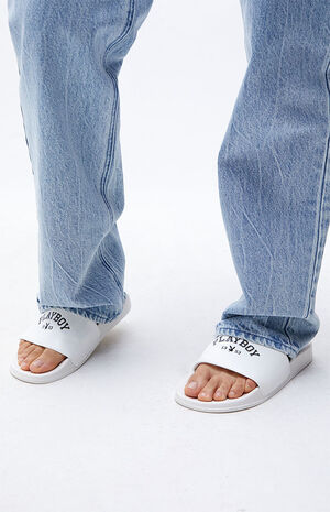 By PacSun Women's White 1953 Slide Sandals image number 2