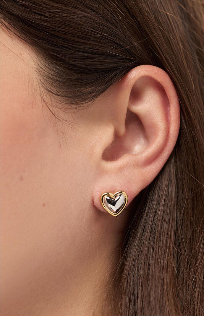 Ana Luisa Lev Two-Tone Stud Earrings