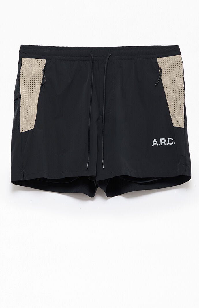 A.R.C. Active Black Khaki Running Shorts