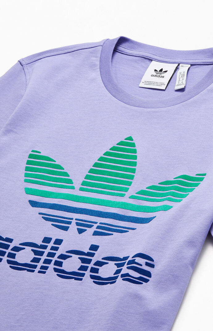 Purple Trefoil Ombre T-Shirt