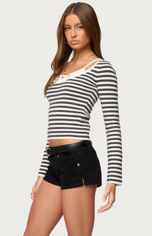 Cecile Layered Long Sleeve Top image number 2