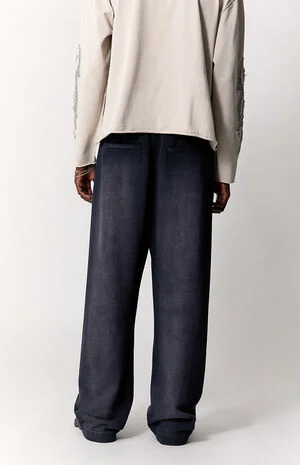 Washed Fleece Extreme Baggy Sweatpants image number 4