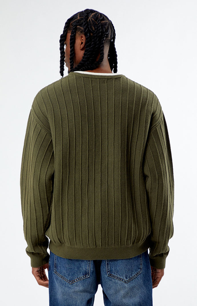 Double hot sale collar sweater