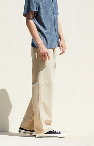 Khaki Baggy Carpenter Jeans image number 3