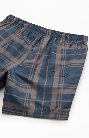 Plaid Collegiate 6.5" Swim Trunks image number 4