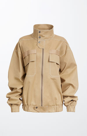 Organic Khaki Dakota Jacket image number 3
