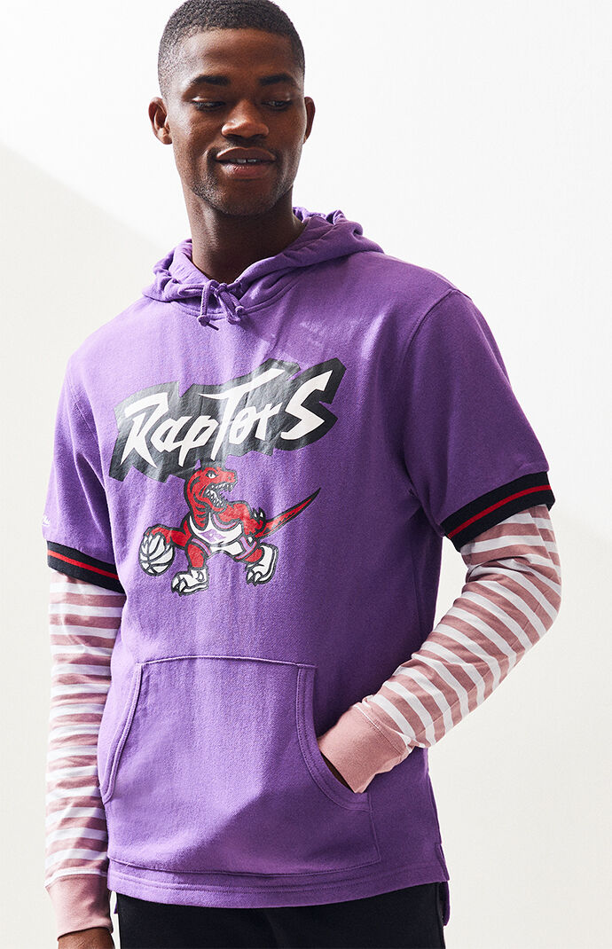 Mitchell Ness Toronto Raptors Short Sleeve Pullover Hoodie Pacsun