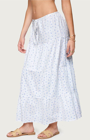 Charley Floral Tiered Maxi Skirt image number 2