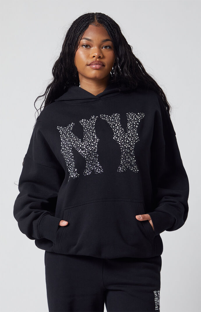 トップス STONE  Nyronl Sweatshirt 23SS Pacsun NY Rhinestone Hoodie | PacSun