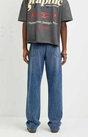 Logan Relaxed Straight Jeans Medium Blue image number 4