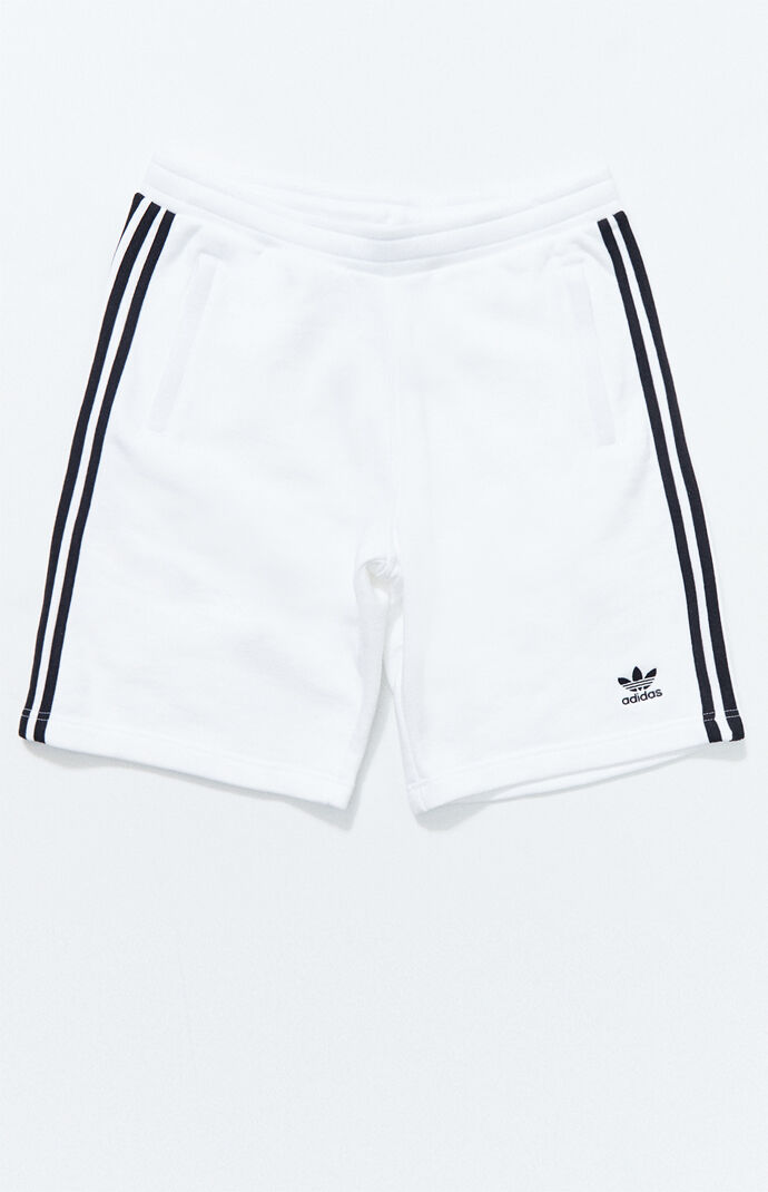 all white adidas shorts