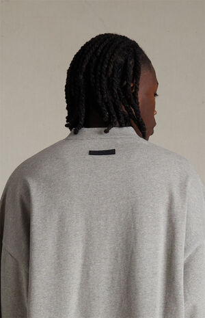 Dark Heather Oatmeal Heavy Football T-Shirt image number 4