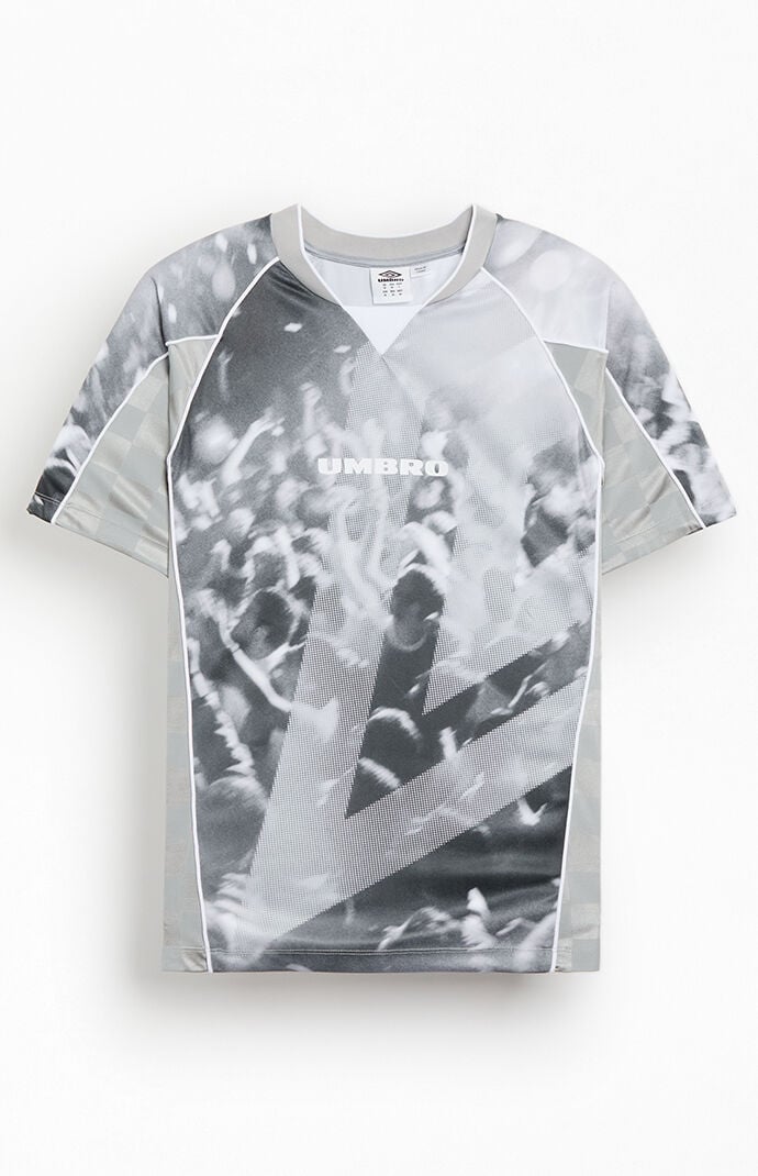 Umbro Gray Paneled Jersey T-Shirt