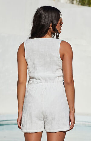 Tie Front Romper image number 4