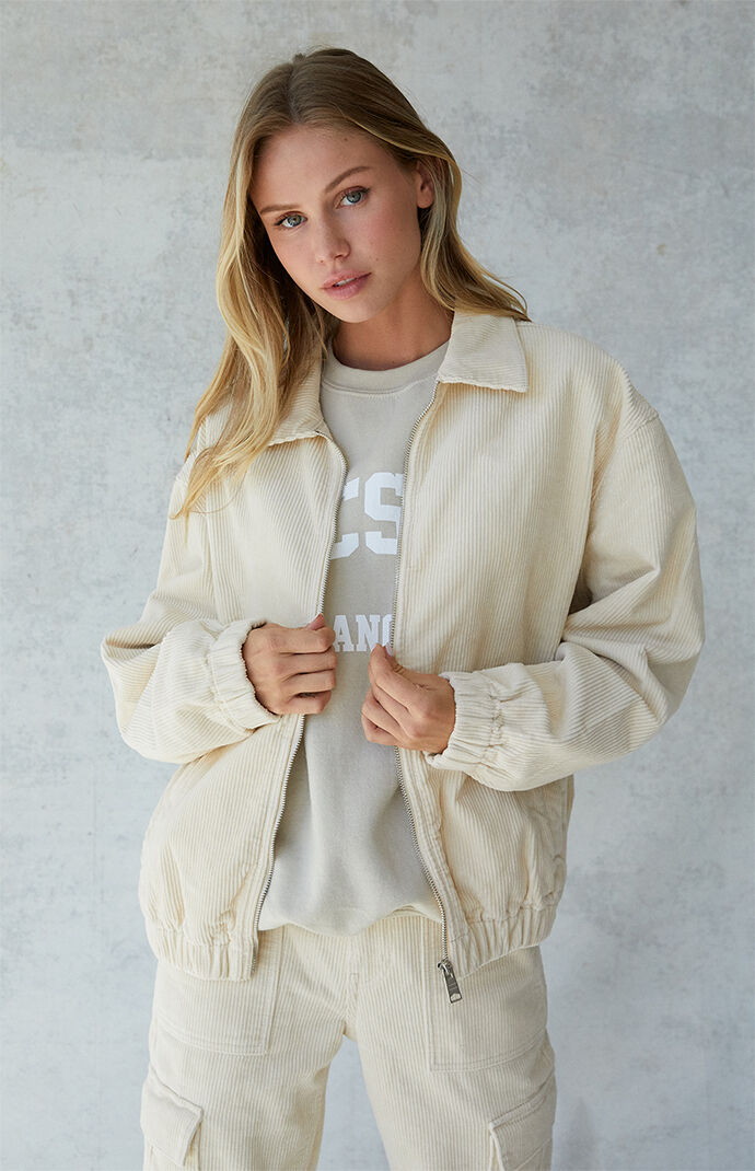 corduroy zip up jacket