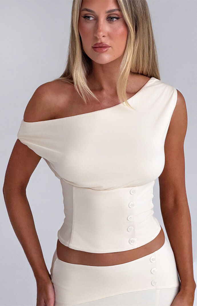 Tiger Mist Denali Off-The-Shoulder Top