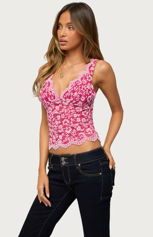 Araura Velvet Lace Top image number 2