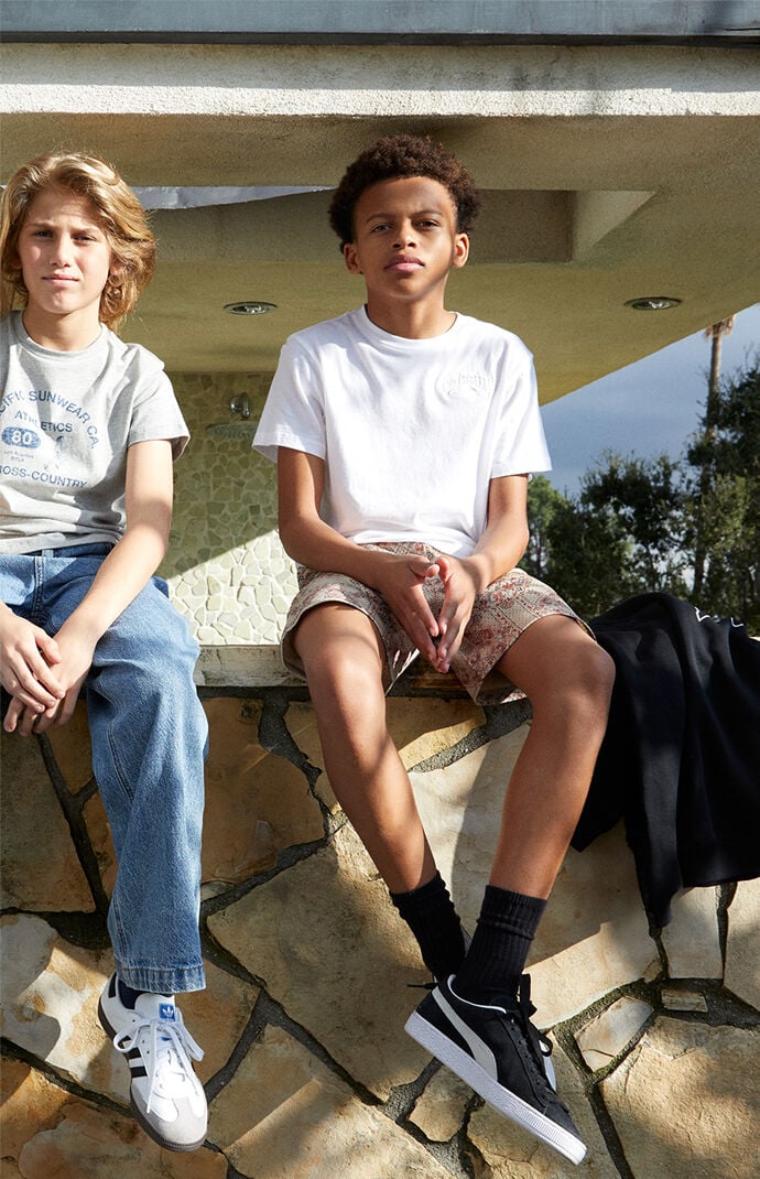 PacSun Kids Embroidered Logo T Shirt PacSun