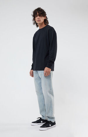 Black Rhys Long Sleeve Regular Fit T-Shirt image number 4