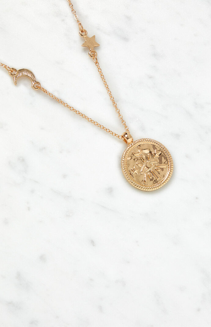 Celestial Evil Eye Medallion Necklace