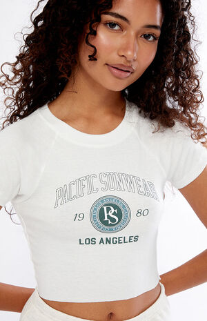 Off White Pacific Sunwear Collegiate T-Shirt image number 2