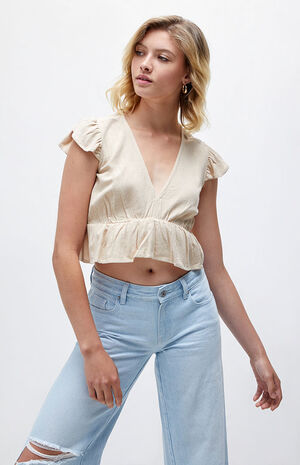 Babydoll Linen Top image number 1