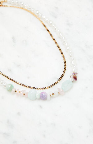 Pearl & Stone Necklace image number 4