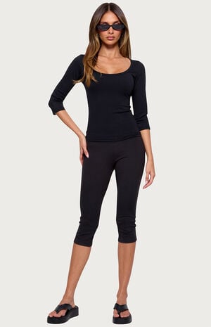 Desi Scoop Neck Quarter Sleeve Top image number 4
