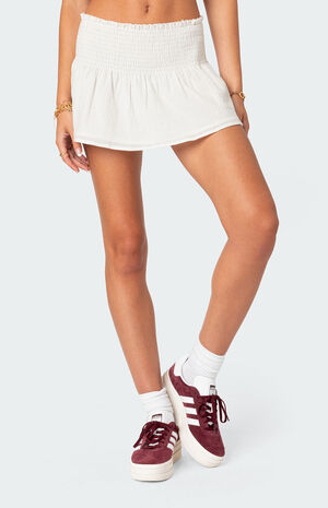 Camellia Cotton Scrunch Mini Skirt image number 3