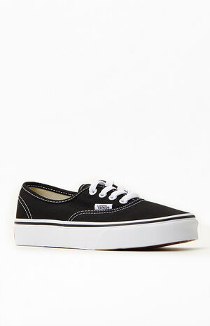 Kids Black & White Authentic Shoes image number 2