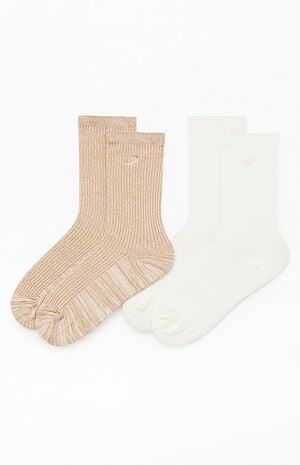 2 Pack Marled Crew Socks image number 1