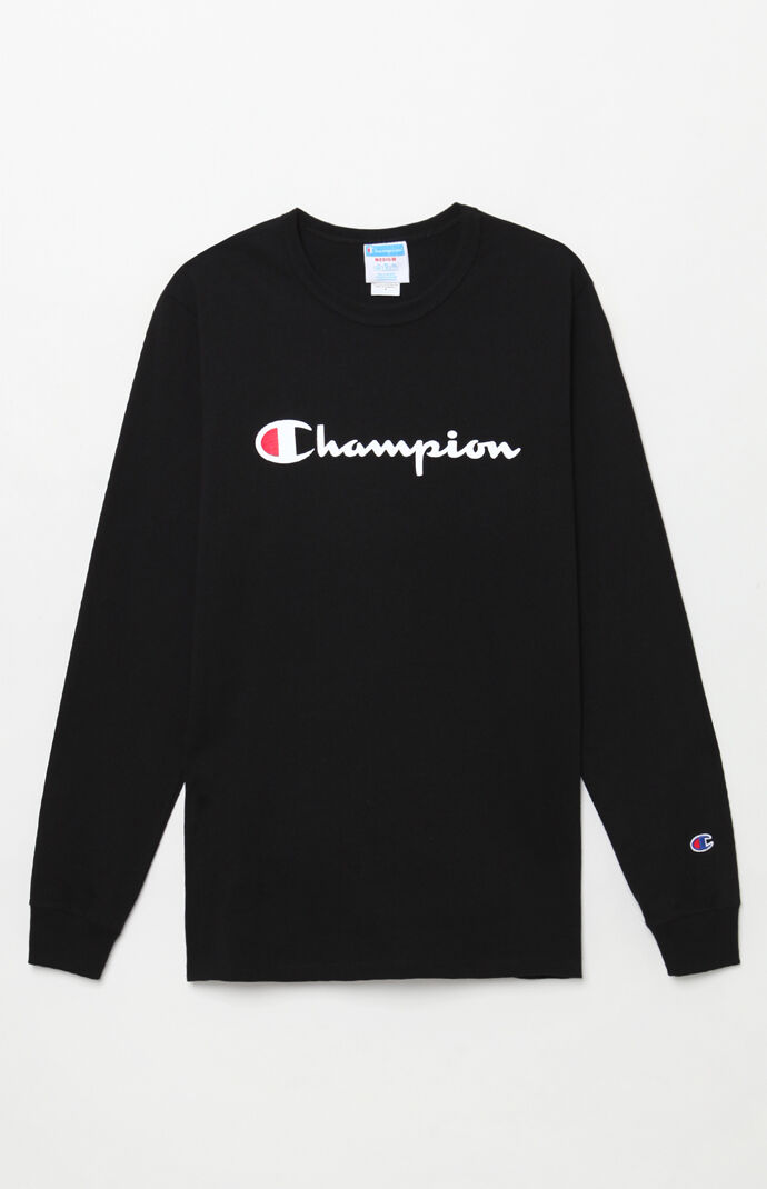 champion script long sleeve