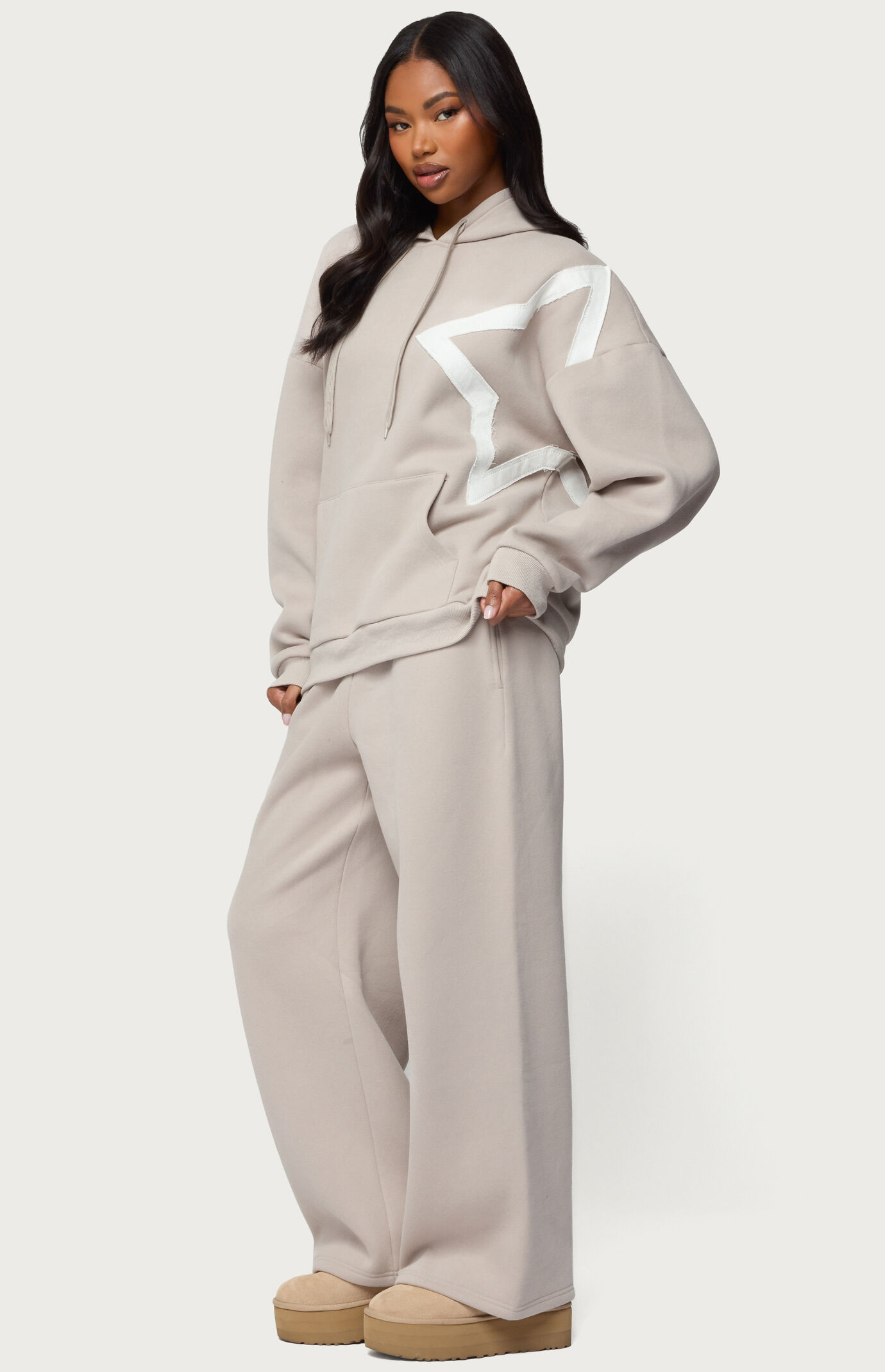 Edikted Starly Straight Leg Sweatpants