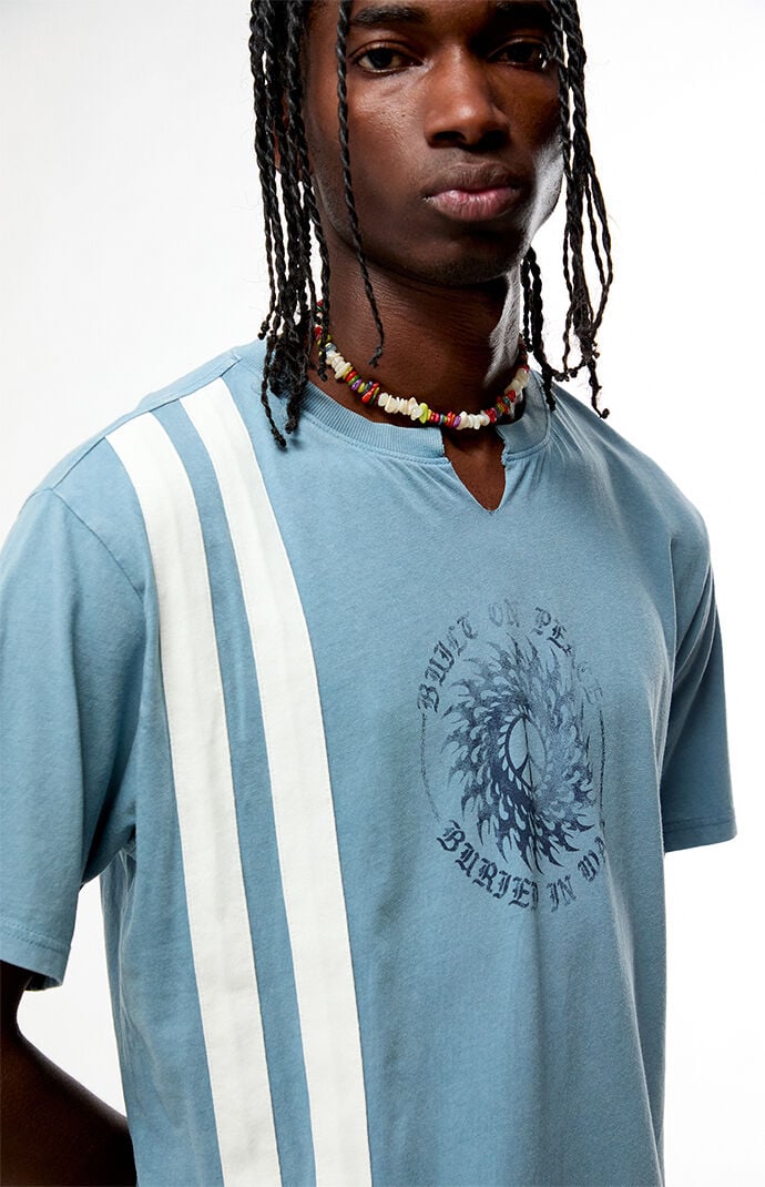 Pacsun Built On Peace Striped T-Shirt | Pacsun