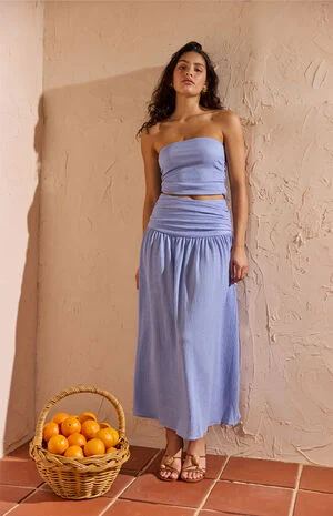 Luna Yoke Maxi Skirt image number 1